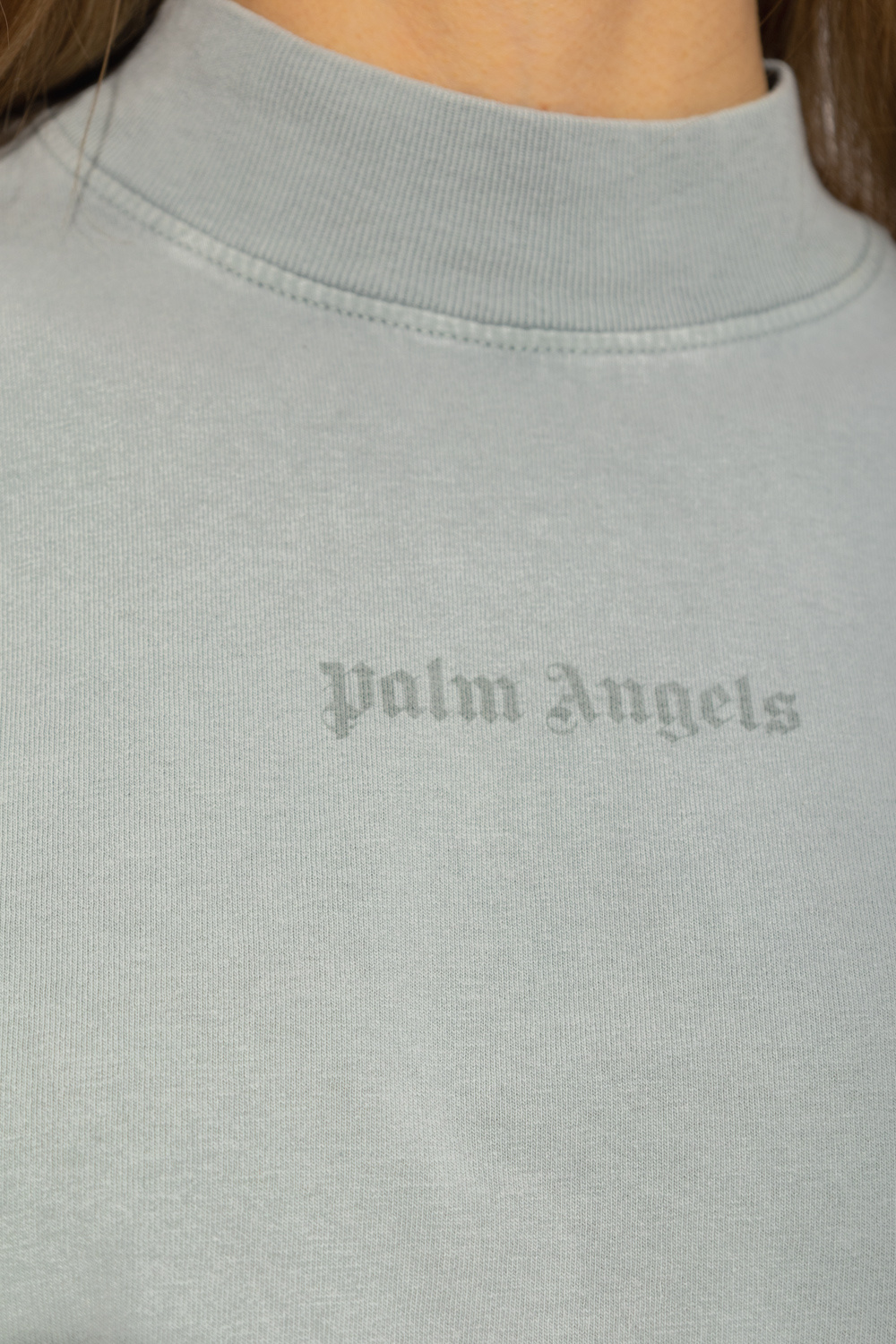 Grey T shirt with logo Palm Angels GenesinlifeShops France T